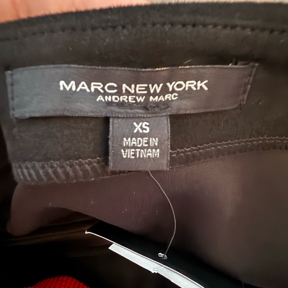 Marc New York Black Pencil Skirt with Gold Buttons - Picture 3 of 5